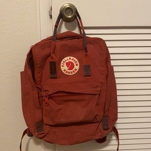 red fjallraven backpack